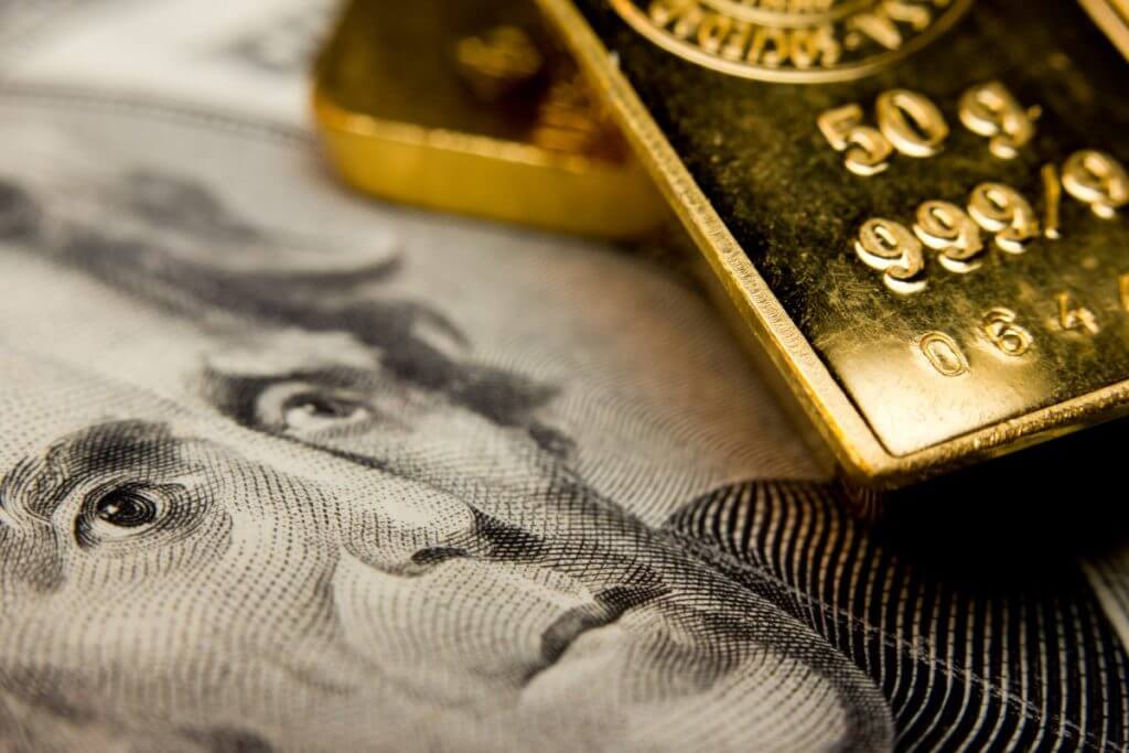 Gold Goes Up On Weaker Dollar