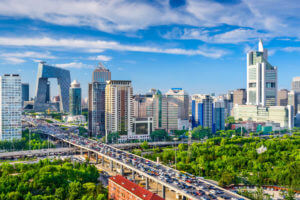 Beijing China cityscape
