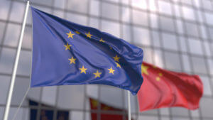 EU-China flag