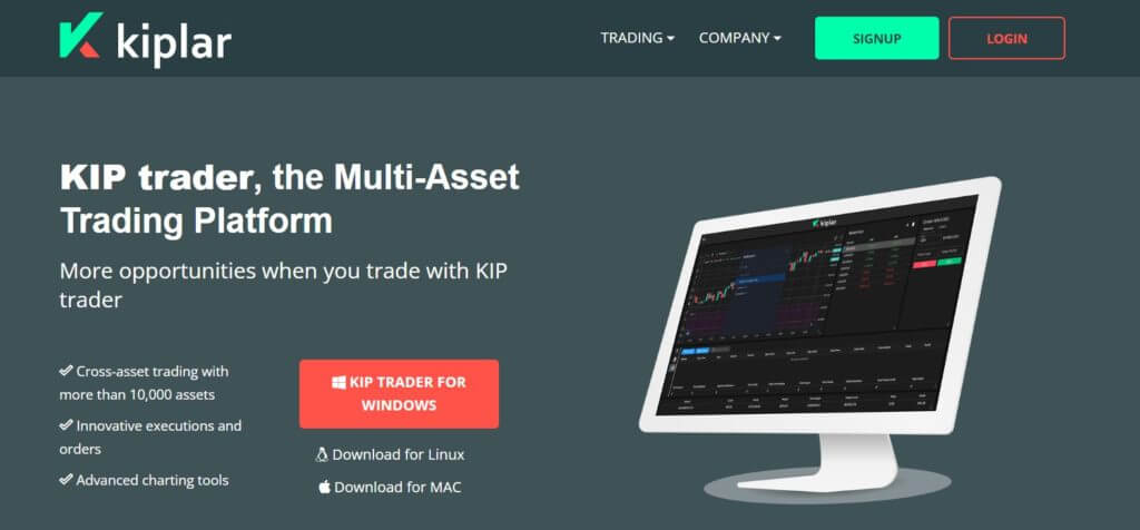 Kiplar's Trading Platform and Assets