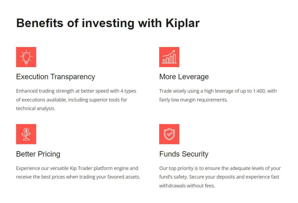 Kiplar's Trading Conditions